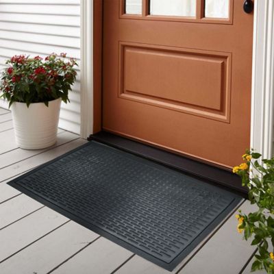 Tapis d'entrée caoutchouc Maurice GoodHome L.60 x l.90 cm