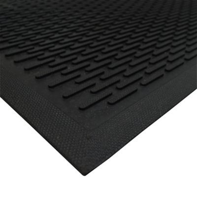 Tapis Repose-Verres The Bars - Caoutchouc Noir 60x20cm - Fabriqué En Italie