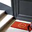 Tapis d'entrée coco Doormat climax L.40 x l.60 cm rouge