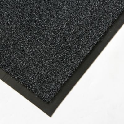 Tapis d'entrée Cres GoodHome gris L.60 x l.90 cm