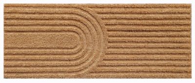 Tapis d'entrée en fibres de coco arche L.75 x l.30 cm