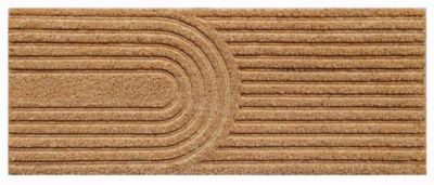 Tapis d'entrée en fibres de coco arche L.75 x l.30 cm