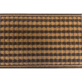 Tapis d'entrée extérieur grattoir marron L.60 x l.40cm