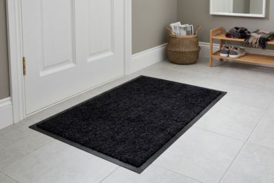 Tapis d'entrée intérieur absorbant gris anthracite 60 x 40 cm Sweetsol Evo