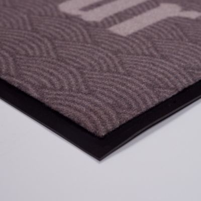 Tapis d'entrée polyamide imprimé bonjour vague L.60 x l.40 cm