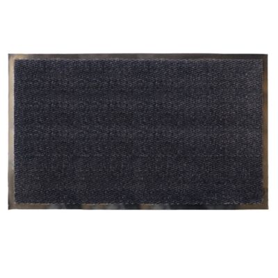 Tapis d'entrée polypropylène Boykins GoodHome gris foncé L.150 x l.90 cm