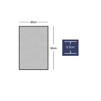 Tapis d'entrée polypropylène Boykins GoodHome gris L.60 x l.90 cm
