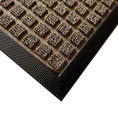 Tapis d'entrée polypropylène Boykins GoodHome gris L.60 x l.90 cm