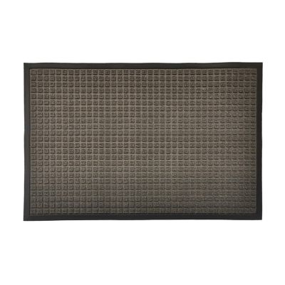 Tapis d'entrée polypropylène Boykins GoodHome gris L.60 x l.90 cm