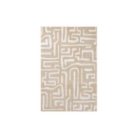 Tapis d'extérieur - 266x380cm - Beige - Réversible - 100% polypropylène - 1350gr / m² - ZANTE