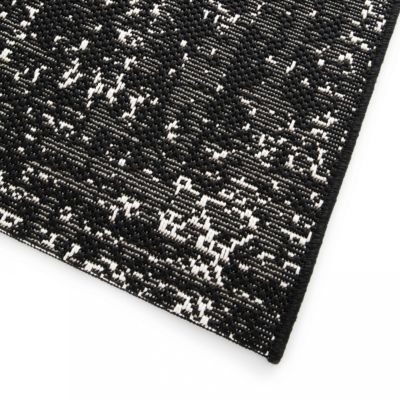 Tapis d'extérieur en polypropylène 120 x 170 cm noir   Oviala