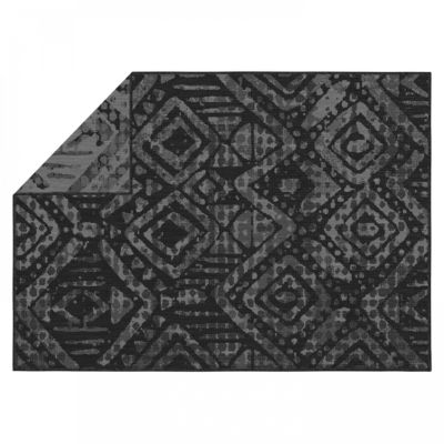 Tapis d'extérieur en polypropylène 120 x 170 cm noir  Oviala