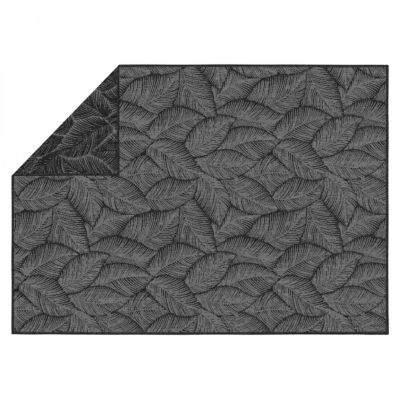 Tapis d'extérieur en polypropylène 120 x 170 cm noir  Oviala