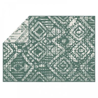 Tapis d'extérieur en polypropylène 120 x 170 cm vert  Oviala