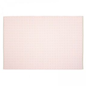 Tapis d'extérieur en polypropylène recyclé rose 180 x 120 cm  Oviala