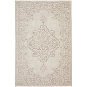 Tapis d'extérieur et intérieur - Orient - Beige tendre - 120 x 170 cm