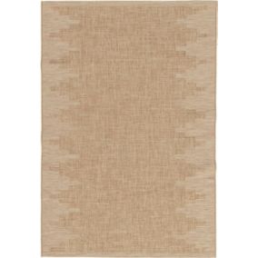 Tapis d'extérieur ou d'intérieur aspect naturel - Amaya - Beige - 160 x 230 cm