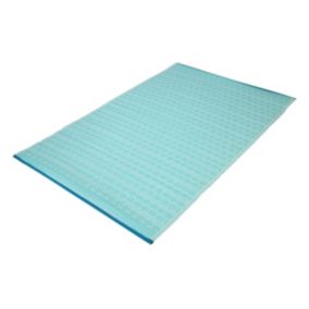 Tapis d'extérieur pvc bleu 180 x 120 cm  Oviala