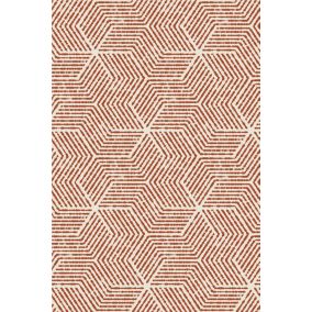 Tapis d'extérieur Calvi nina taille L coloris Terracotta