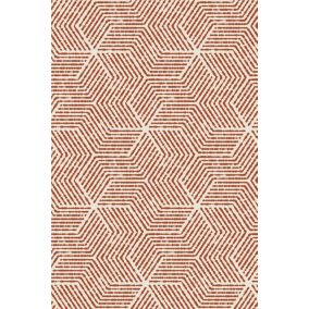 Tapis d'extérieur Calvi nina taille L coloris Terracotta