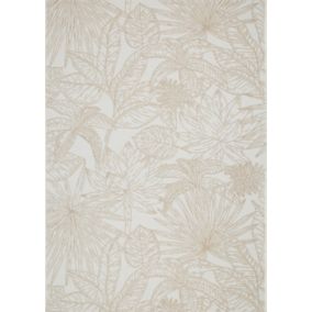 Tapis d'extérieur Capu palm beige l.160 x L.230 cm