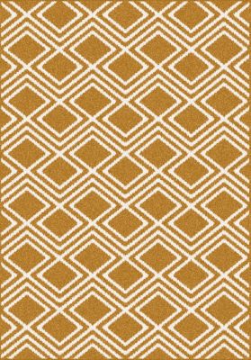 Tapis d'extérieur Tio graphite jaune l.150 x L.200 cm