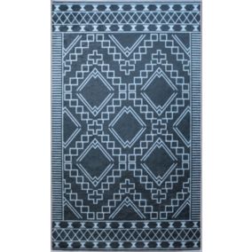 Tapis d'intérieur Berbère 80 x 150 cm - Noir