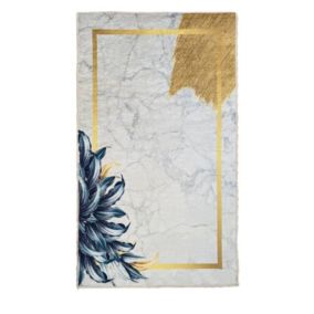 Tapis d'intérieur Feuille 120 x 180 cm - Blanc