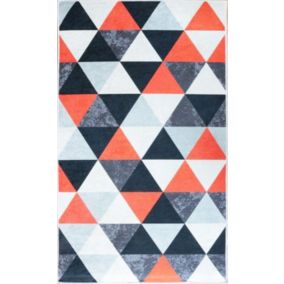 Tapis d'intérieur Triangle 50 x 80 cm - Rouge