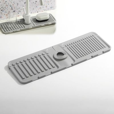 Tapis D'évier, Dosseret, Tapis De Séchage En Silicone, Plateau D'évier En Pierre à Séchage