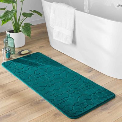 Tapis De Bain Absorbant - Bleu, Caoutchouc, Adulte, Neuf Avec étiquettes