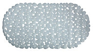 Tapis de bain antidérapant Galets gris 35 x 68 cm