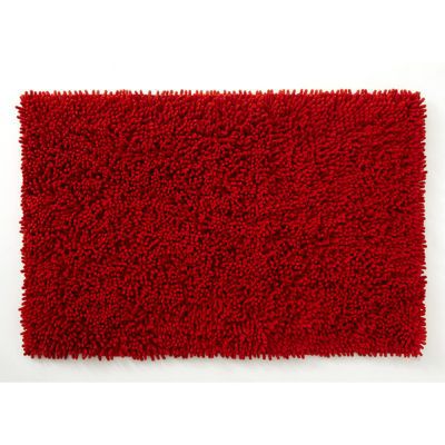 Tapis De Toilette Antidérapant - Rouge - Forme De U - 50X50Cm - Maison