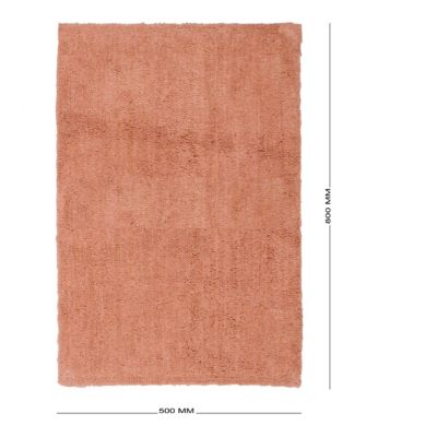 Tapis de bain antidérapant 50x80 cm, coton, terracotta, GoodHome Koros