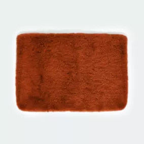 Tapis de bain antidérapant 55x55 cm, acrylique terracotta, Bree Spirella