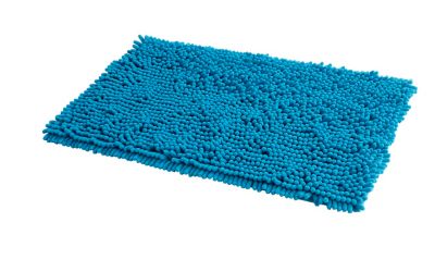 Tapis de bain 50x80 cm CHENILLE Bleu mer 1800 g/m2