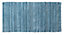 Tapis de bain antidérapant bleu 60 x 120 cm Vorma