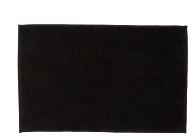 Tapis / chemin de salle de bain Soft noir anthracite 50x180 antidérapant