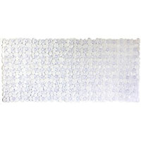 Tapis de bain antidérapant transparent 52 x 52 cm Galet