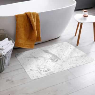 Tapis de Bain Aqua  - Effet Gouttes d'eau (40x60 cm - Gris)