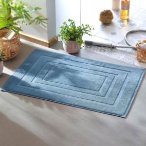 Tapis de bain ATLANTIQUE 50x75 bleu nuage en coton 900 g/m²