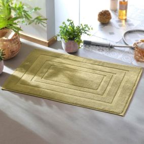 Tapis de bain ATLANTIQUE 50x75 vert pistache en coton 900 g/m²