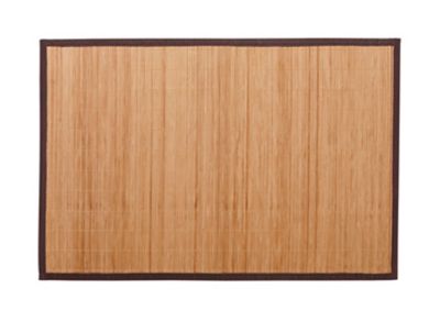 Tapis De Bain Bambou PANA 50x80cm - Antidérapant Et Lavable - Gris Pierre