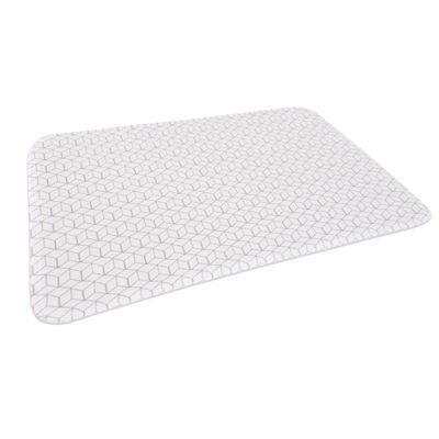 Tapis de bain blanc 45 x 75 cm Mozaïk