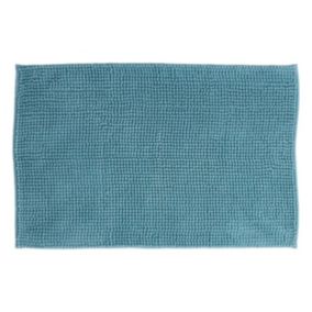 Tapis de bain chenille 50x80 cm, bleu artic, 5Five