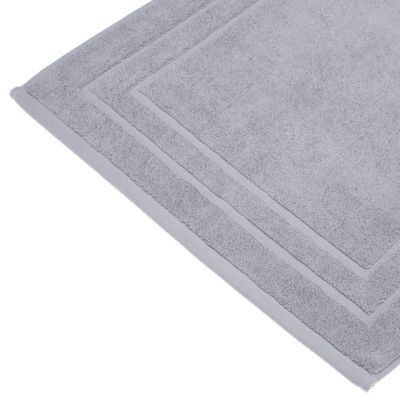 Tapis de bain - coton - gris taupe - 50x70 cm - Atmosphera