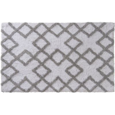 Tapis de bain déco en coton 50x80cm