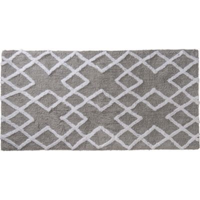 Tapis de bain déco en coton 60x120cm