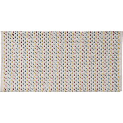 Tapis de bain déco en coton chenille 60x120cm