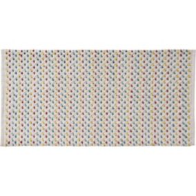 Tapis de bain déco en coton chenille 60x120cm